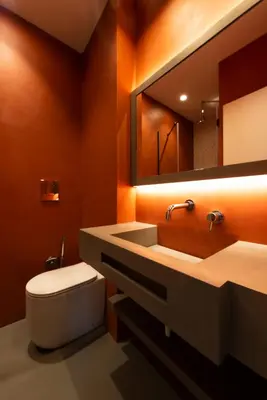 a bathroom with a toilet and a sink and a mirror at Civic03 B&B in Terrasini