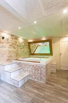 a room with a pool table in a room at Caveau in Palermo