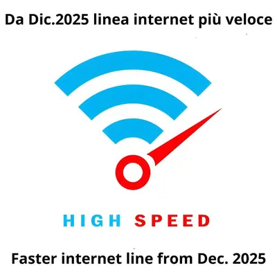 a logo for a higher internet line from lineier internet plug voltage at La casetta al Politeama in Palermo