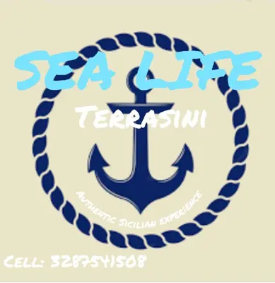 a logo for a school with an anchor at Sea life Terrasini in Terrasini