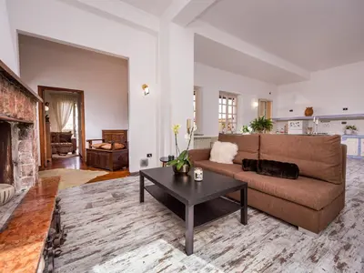 a living room with a couch and a table at Apartment Casa dei Mori by Interhome in Terrasini