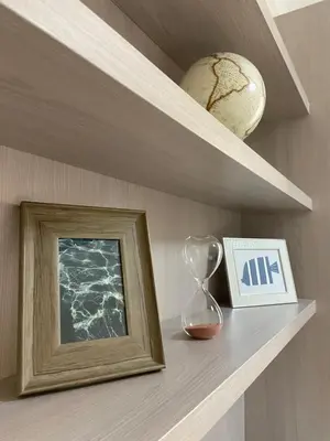 a white table with a plate on top of it at A casa da Carlo in Palermo