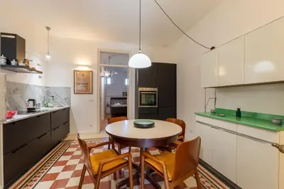 a living room with a couch and a table at Faboulous Flat in Palermo