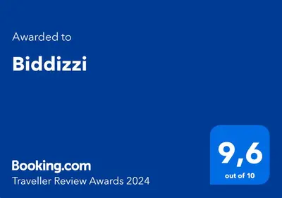 a blue screen with the text emailed to bibliography at Biddizzi Apartment in Palermo