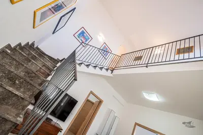 a view of a staircase in a house at Villa DellOmbra in Alcamo