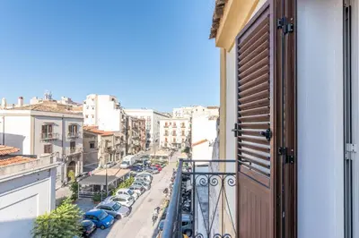 a balcony with a view of a city street at Sant'Onofrio Apartments by Wonderful Italy in Palermo
