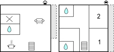 a schematic diagram of a laboratory with three different diagrams at Gorgeous Home In Trabia With Wifi in Trabia