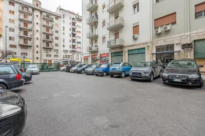 a row of cars parked in a parking lot at Casa Lincoln by Wonderful Italy in Palermo