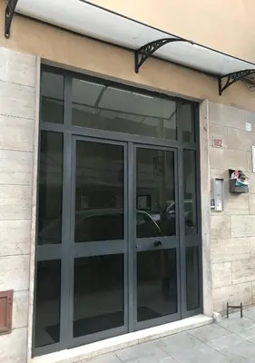 a sliding glass door on a building at Casa Indipendenza - Cattedrale in Palermo