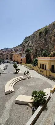 a parking lot with a bunch of skateboards in it at Il Principe casa vacanze in Trabia