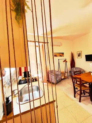 a living room with a sink in a room at Sicula Liz & Lulù in Palermo