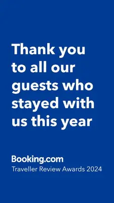 a blue background with the words thank you to all our guests who stayed with us at AFFITTACAMERE LE SIGNORINE in Castellammare del Golfo