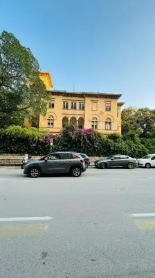 a group of cars parked in front of a building at wood & white home in Palermo