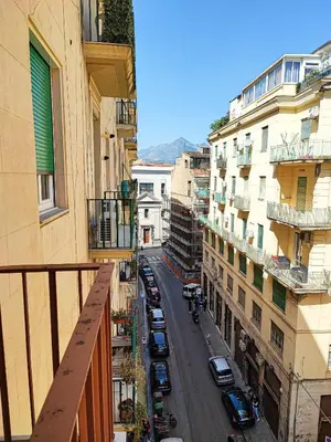 an aerial view of a city street with buildings at ALP House in Palermo